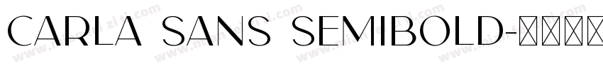 Carla Sans Semibold字体转换